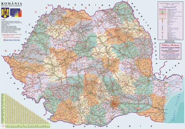 Harta Rutiera A Romaniei Satelit